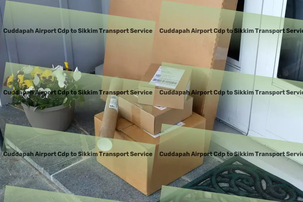 Cuddapah Airport Cdp to Sikkim Luggage Courier Strategic logistics planning