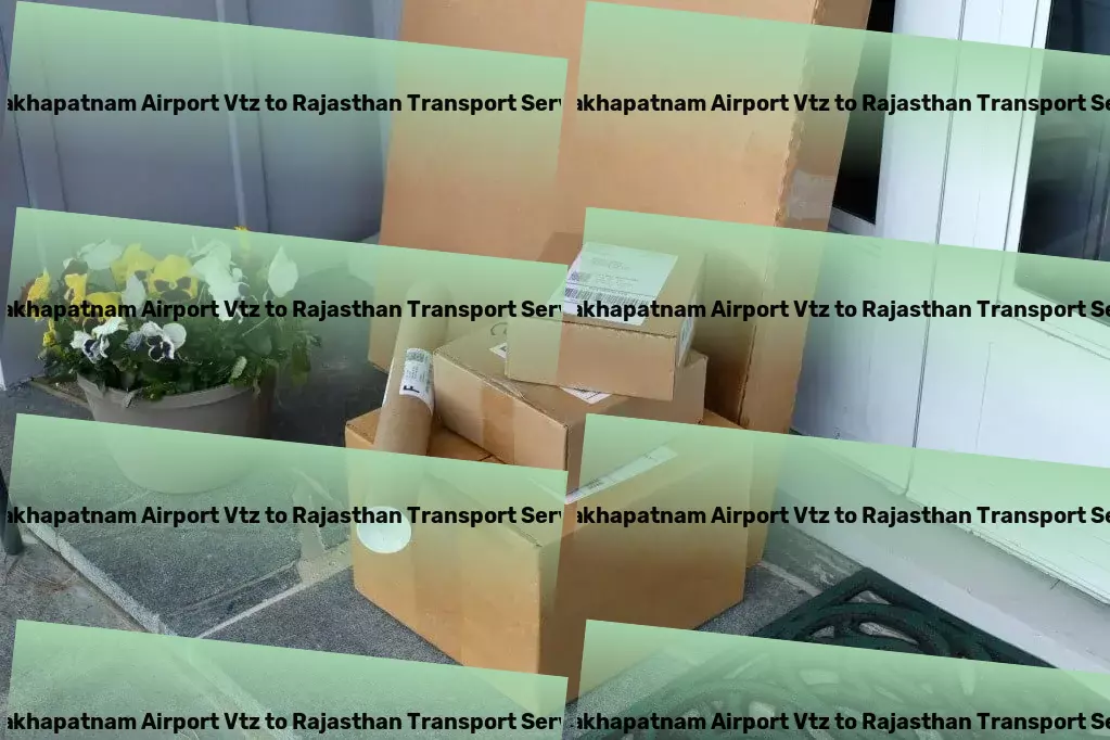 Visakhapatnam Airport Vtz to Rajasthan Bike Transport And Scooty Courier Custom goods services